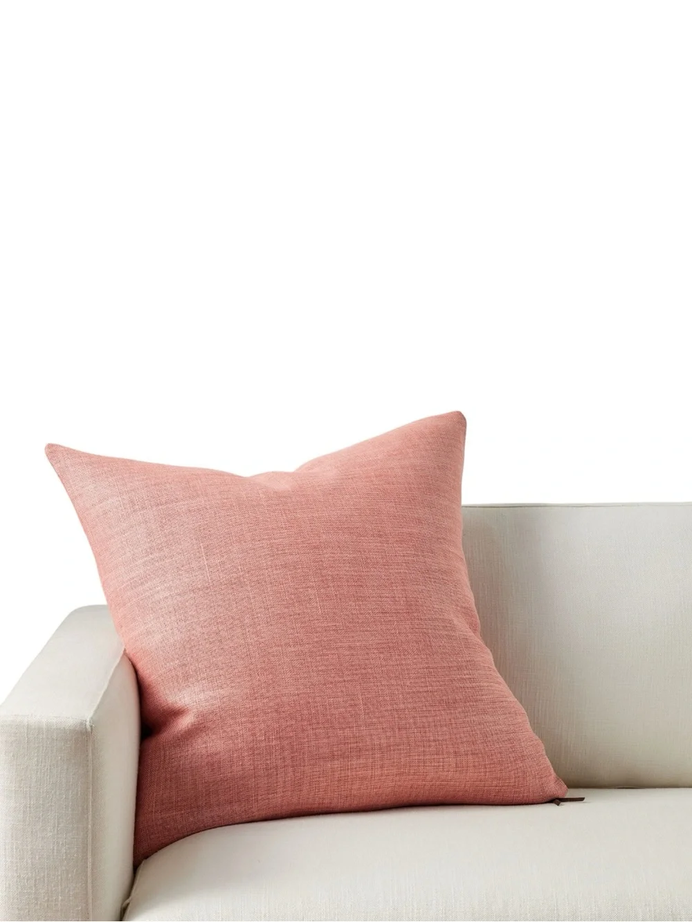 Pottery Barn Belgian Linen Single Throw Pillow Cover 24” x 24” LBCLN24CORAL